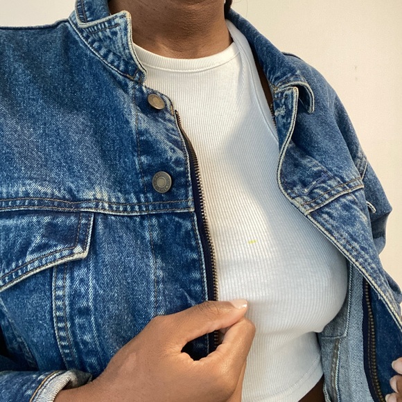 Oversized Denim Jacket Vintage - Picture 2 of 10